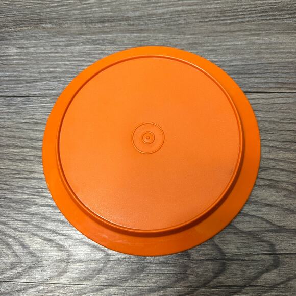 Tupperware 7" Seal N Serve Lid Replacement Orange (1207-14) Brown (1207-44) Vtg - Picture 8 of 13